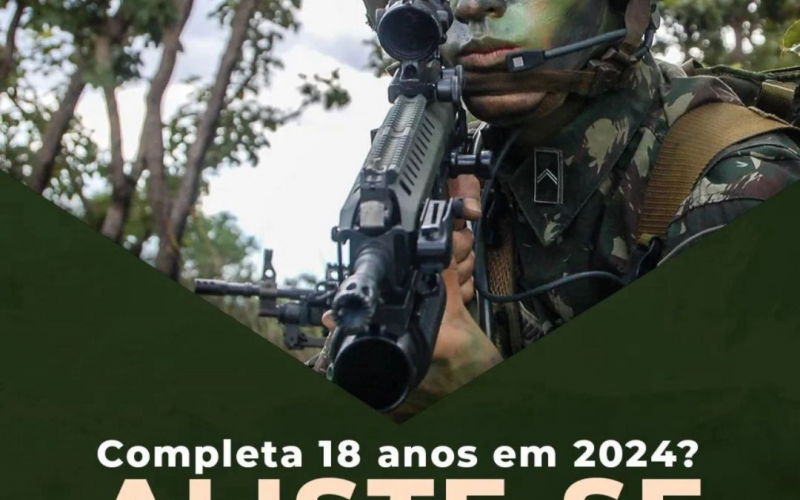 Aberto Prazo para Alistamento Militar. 