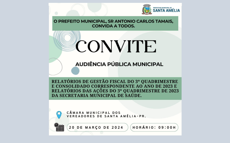 Convite Audiência Pública 