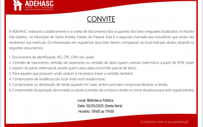 CONVITE !
